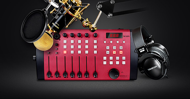 艾肯外置声卡icon mobile-6 专业录音声卡 电脑网络k歌声卡客所思